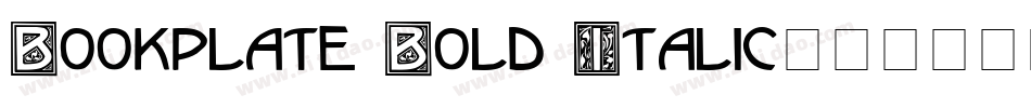 Bookplate Bold Italic字体转换